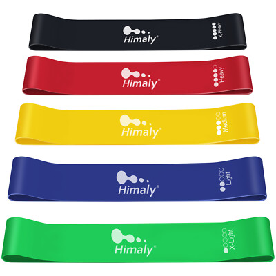 5er Set Fitnessbänder Widerstandsbänder Gymnastikband Sport Resistance Bands Set