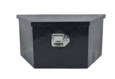 Aluminum Tongue Tool Box Trailer Truck Bed Pickup RV Storage Box 26"x13.3"x12"