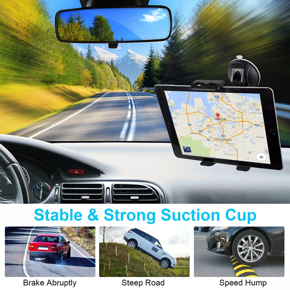 Car Tablet Mount Holder Windshield Dashboard for iPad Universal Phone Tablet GPS - Image 3 of 4