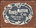 Ford 12.5x16 Licensed Metal Sign Desperate Enterprises USA