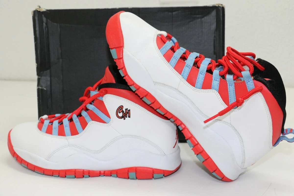 Nike Air Jordan Retro 10 Chicago Flag 310805 114 White Chi US 9 EUR 42.5