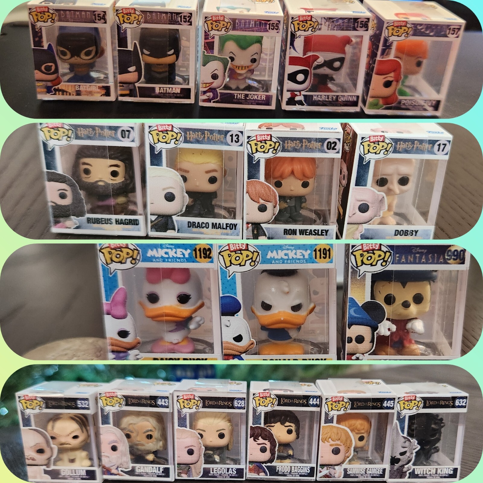 Bitty Pops! Buy 4+, Save 25% -Harry Potter, DC, Lord of the Rings, Disney