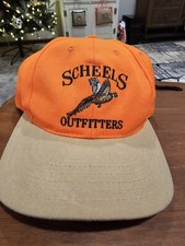 Vintage Scheels Outfitters Pheasant Hat Cap Snapback Made In Usa (+)