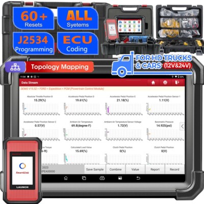 LAUNCH X431 PRO3S+ J2534 Smartlink HD Scanner For Car &amp; Truck (12V &amp;24V