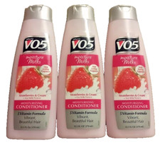 3x Alberto VO5 Moisture Milks Moisturizing Conditioner Strawberries  Cream,...