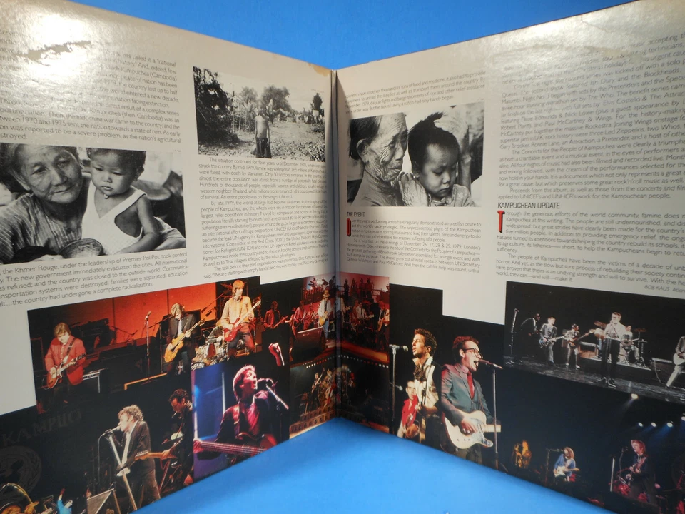 CONCERT FOR KAMPUCHEA 2XLP 1981 WHO WINGS QUEEN CLASH GREAT CONDITION VG++/VG+!! - Image 3 of 4