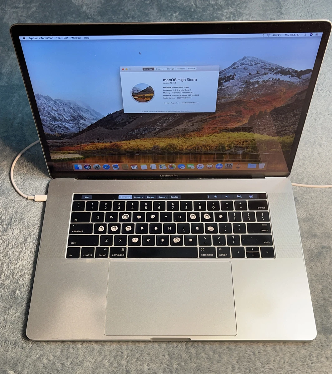 MacBook Pro macOS 10.13, High Sierra 2016 Apple Laptops for sale