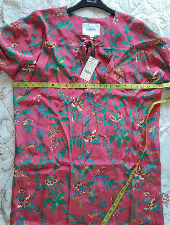 L.K.Bennet, 100% шелк платье, размер 12 - Изображение 3 из 4