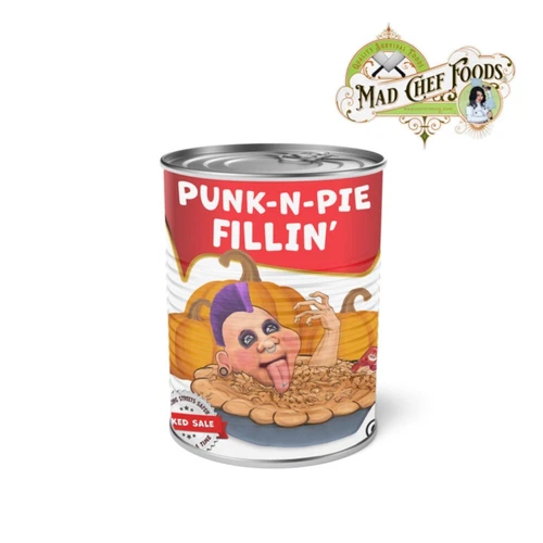 Punk N Pie Soup Can Label Thanksgiving STOCKING STUFFER Joke Gag Gift Turkey
