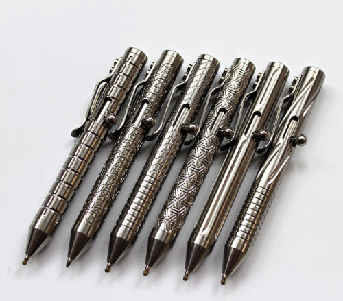 Mini penna a bullone in lega di titanio EDC pratica penna da scrivere per esterni - Foto 1 di 19
