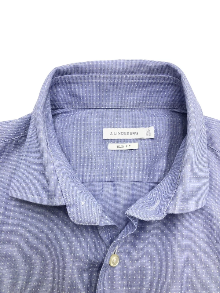 J.LINDEBERG Shirt Casual Formal Slim Fit Men Size M (40 - 15 3/4) - Image 4 of 4
