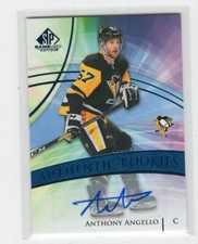 2020-21 UD SP GAME USED #171 AUTHENTIC ROOKIE RC AUTO ANTHONY ANGELLO - PENS