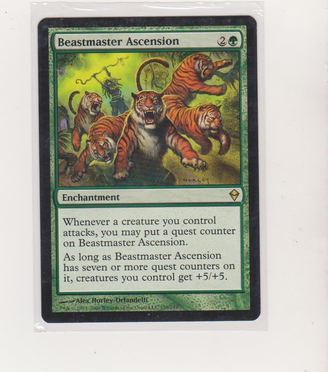 1x Beastmaster Ascension - Zendikar MtG Magic The Gathering NM