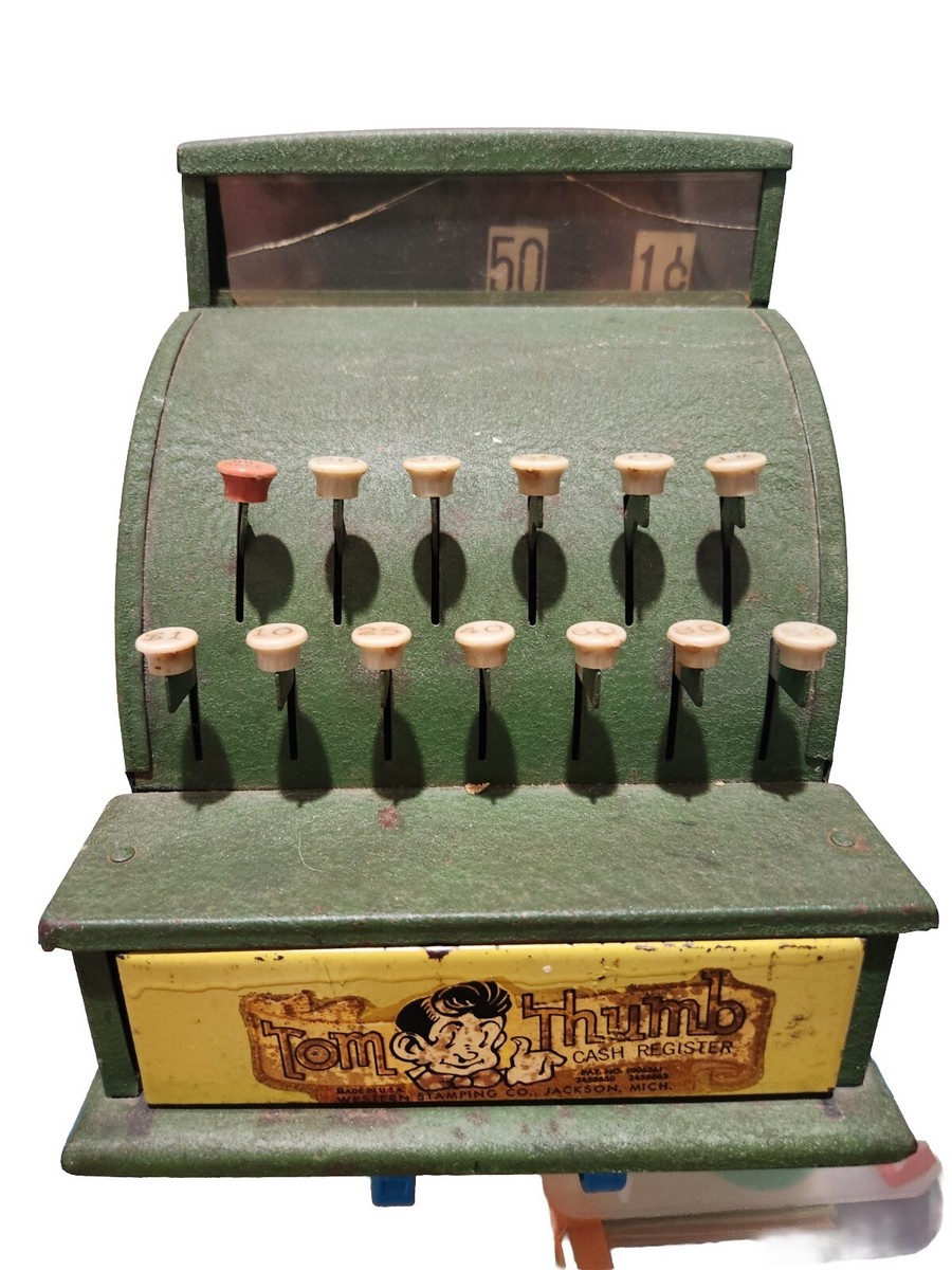 Vintage Tom Thumb Toy Cash Register 1970's | eBay