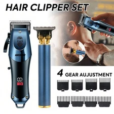 Professional Cordless Hair Clippers Trimmers Set Barber Clippers for Men Cutter