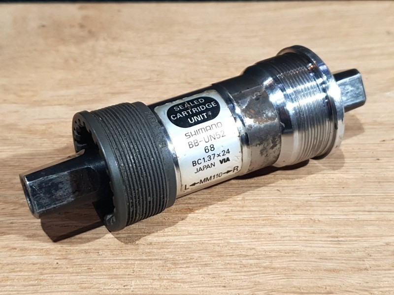 110mm Shimano BB-UN52 (1.37 x 24) Square Taper Bottom Bracket