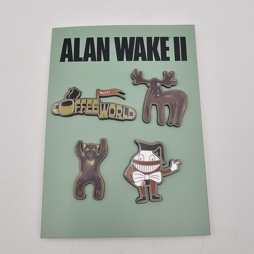 Alan Wake 2 II Collectors Edition Enamel Pin Set, Official