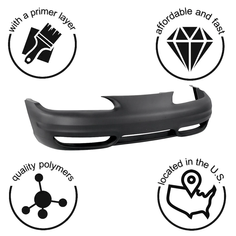 Bumper Cover For 1999-2004 Oldsmobile Alero 22610697 99-04 Sedan/Coupe Front - Image 3 of 4