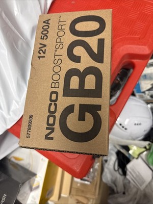 NOCO Boost Sport GB20 500A 12V Portable Lithium Battery Jump Starter NEW SEALED