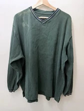 Vintage Abercrombie & Fitch Green Ribbed Thick Shirt Outdoors Distressed XL