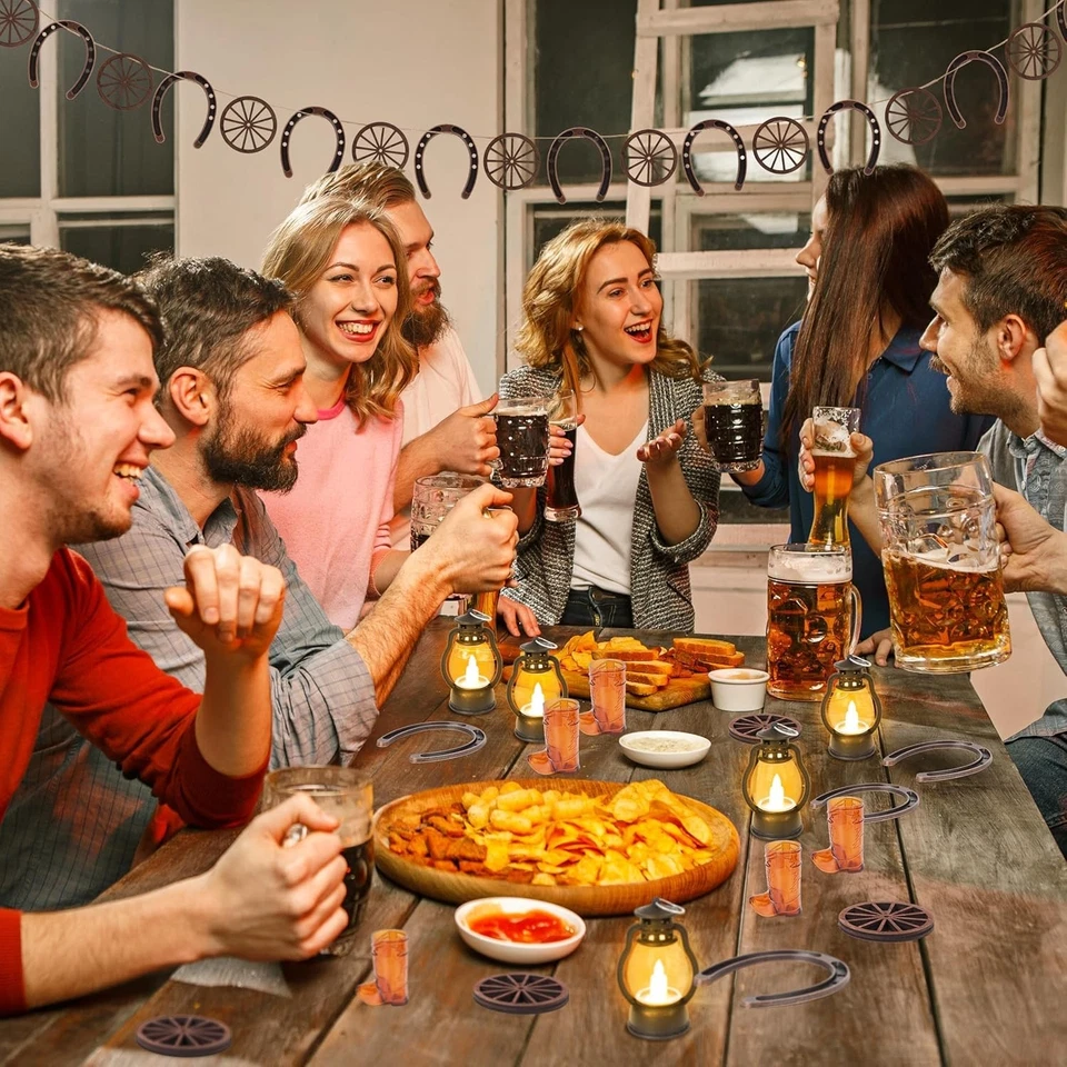 Набор украшений для вечеринок в стиле вестерн: ковбойские столы центральные элементы декор принадлежности... - Изображение 4 из 4