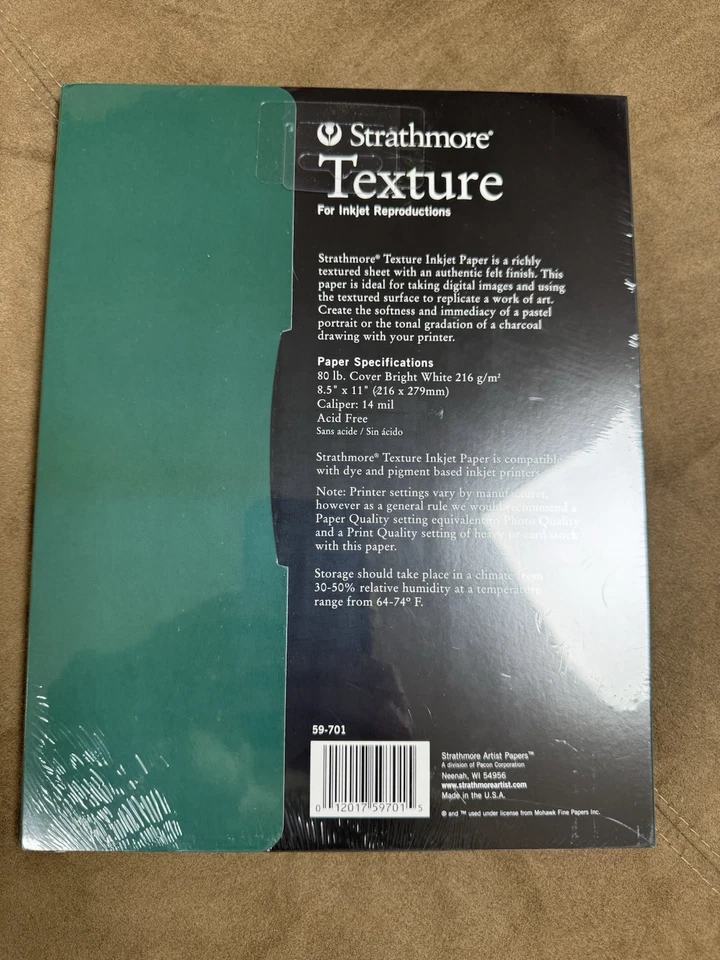 Inkjet Texture Printer Paper 25 Pack Strathmore Paper - Image 3 of 3