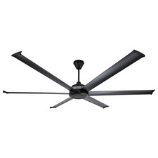 Big Ass Fans Mammoth  84" Smart Indoor/Outdoor Black Ceiling Fan with Wifi En...