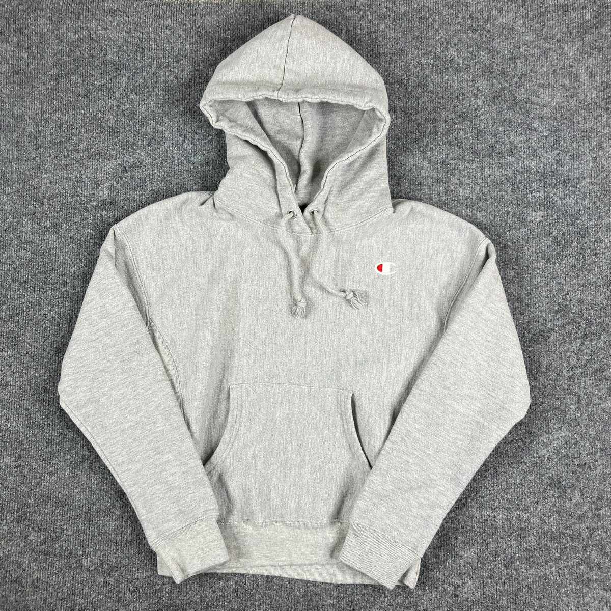 Champion Reverse Weave LACMA グレー S Men Unisex Reverse Weave Champion Logo Gray Full Zip Hoodie