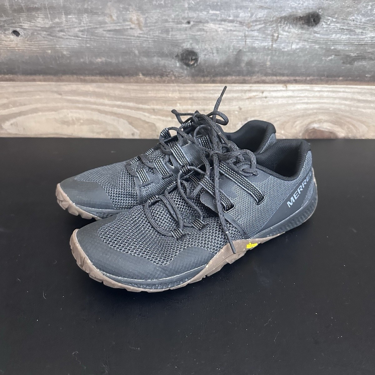 Merrell Barefoot Trail Glove 8 Mens Barefoot Shoes Black Gum  display picture 3