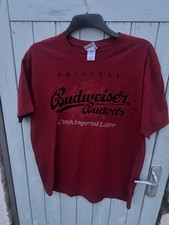 Vintage Budweiser budvar official cotton blend tshirt size xl 