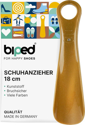 biped Schuhanzieher aus Kunststoff 18 cm   Mini Schuhlöffel,  für unterwegs   Er
