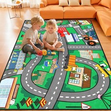 Car Rug for Cars - Car Track Rug Play Mat City Life Road Carpet for Playroom ...