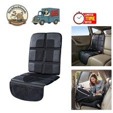 Ultimate Car Seat Protector - Extra Large, Waterproof, Thick Padding, 2 Pockets