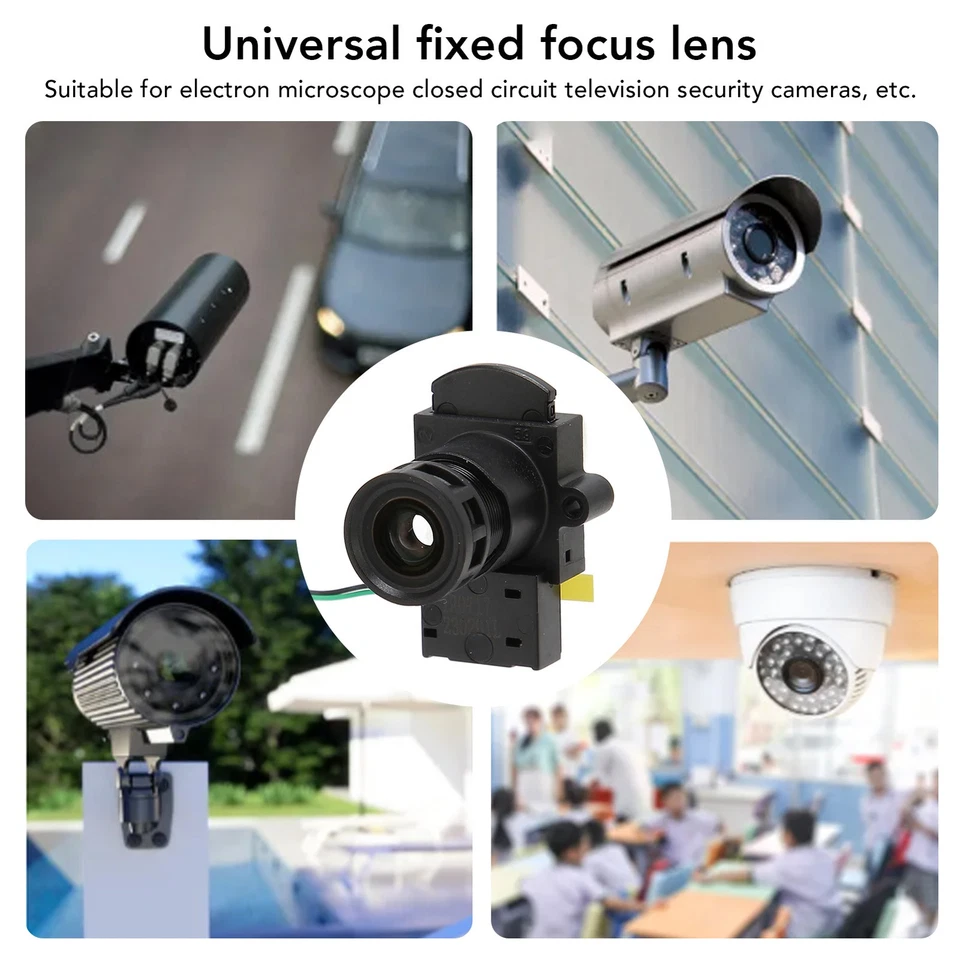 8MP HD Camera Lens Professional 104° Wide Angle 6mm F1.0 Universal Fixed Focus L - Image 3 of 4