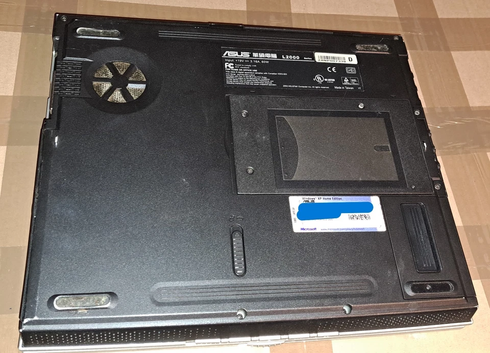 ASUS L2000 Notebook 2002 non funzionante - Immagine 3 di 4
