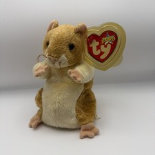 TY Beanie Baby Pellet Hamster Plush Doll Stuffed Animal Vintage NWT