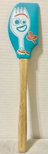 Pampered Chef Disney Pixar Toy Story 4 Forky Teal Blue Rubber Spatula Scraper