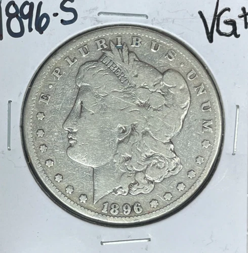 1896-S MORGAN SILVER DOLLAR ~VG+ ~NICE COIN~