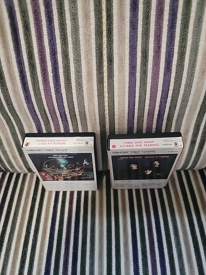 ThreeDogNight-2CassetteLot-"SuitableForFraming & LiveAtForum"-Dunhill 55058/68 - Image 4 of 4