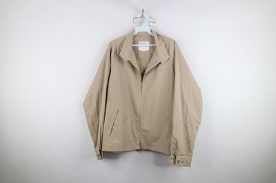 Vintage 70s Streetwear Mens 44 Long Distressed Cafe Racer Bomber Jacket USA