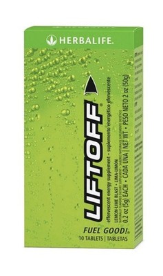 Herbalife Liftoff Effervescent Energy Supplement, Lemon-Lime Blast, 10 Tablets