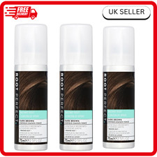 3x Root Perfect Instant Root Concealer DARK BROWN Spray | Washes Out- 75ml