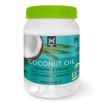 Member's Mark Organic Virgin Coconut Oil 56 Oz  HUGE 111 Servings per container