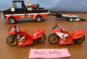 Lego City 60084 - RACING BIKE TRANSPORTER -Used- 100% COMPLETE - NO BOX, MANUAL