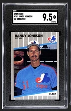 1989 Fleer #381 Randy Johnson Marlboro Ad Obscured SGC 9.5 MINT PLUS