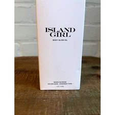 BajaZen Island Girl Body Glow Oil Waikiki Blossom Golden Musk 4 oz 118 ml