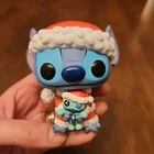 Funko Pop Disney 983 Santa Stitch With Scrump Hot Topic Exclusive Lilo & Figure