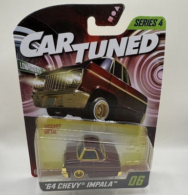 Car Tuned Series 4 Lowriders #06 '64 Chevy Impala in Maroon & Gold