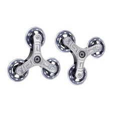 2X Triangle Caster Wheels, Folding Shopping Cart Wheels Easy to Install Stair...
