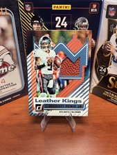 2025 Donruss Leather Kings Michael Penix Jr #/425 Atlanta Falcons Football Patch